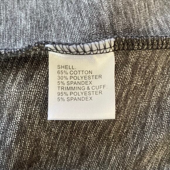 Patty Boutik Charcoal Jacket, Longer length, Hood, Spandex, Shaped, Ladies Large - Picture 4 of 5